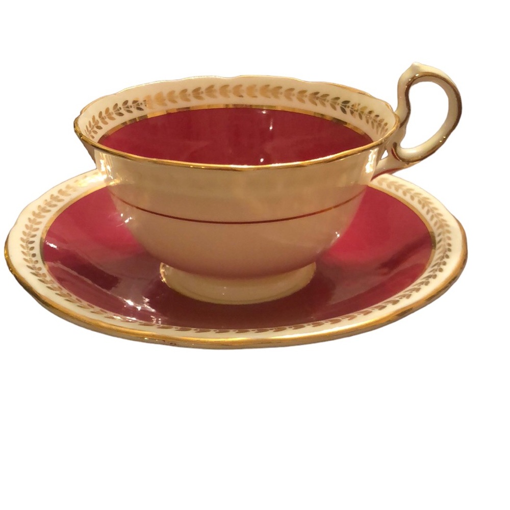 AYNSLEY Teacup and Saucer